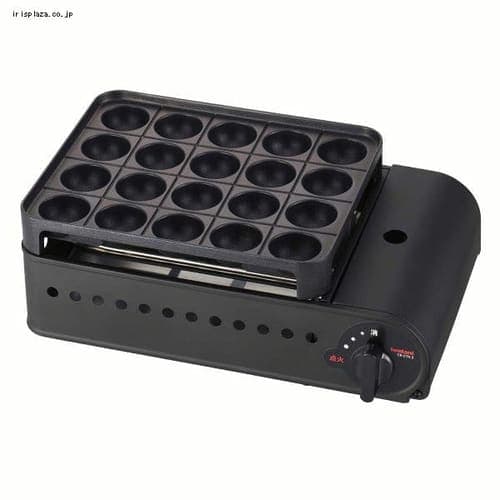 カセットガスたこ焼器 炎たこ2 マットブラック CB-ETK-2 【プラザセレクト】 7189480│アイリスプラザ│アイリスオーヤマ公式通販サイト