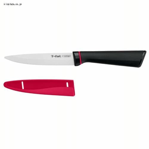 T-fal フィネスト セラミック ペアリングフナイフ 包丁 11cm ホワイト/ブラック K17906