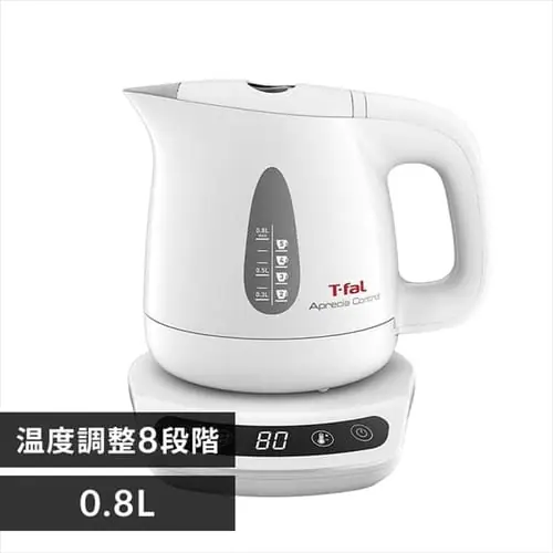 電気ケトル 0.8L ティファール T-fal アプレシア コントロール KO7201JP ホワイト_0