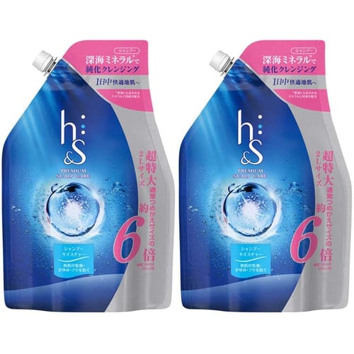  【予約】P＆G 【2個セット】h＆s モイスチャー シャンプー つめかえ超特大 2L 【プラザセレクト】【プラザマーケット】 ※7営業日以内に発送予定