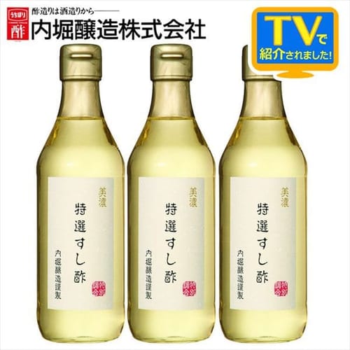 3本】内堀醸造 美濃特選だし酢 360ml 【プラザセレクト】【プラザマーケット】 7179305│アイリスプラザ│アイリスオーヤマ公式通販サイト