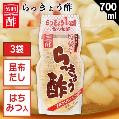  【3本】昆布だしはちみつ入り らっきょう酢 700ml 【プラザセレクト】【プラザマーケット】