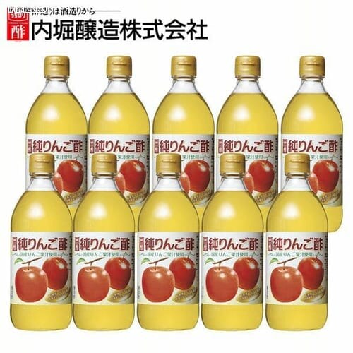 【10本】 純りんご酢 内堀醸造 500ml _0