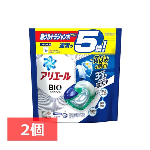 ＜アイリスプラザ＞ 【2個セット】P&G アリエールジェルボール 4D 詰替用 超ウルトラジャンボ 60個入【プラザマーケット】