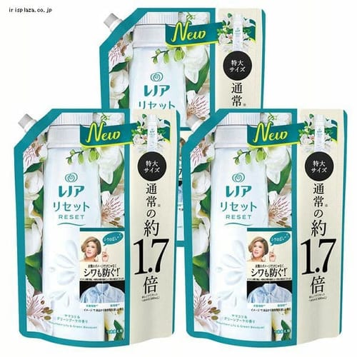 PG 【2個】レノアリセット ヤマユリグリーンブーケの香りつめかえ用特大サイズ 795mL 【プラザセレクト】【プラザマーケット】  7194984│アイリスプラザ│アイリスオーヤマ公式通販サイト