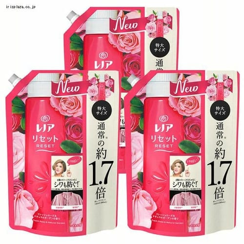  【予約】P&G 【3個】レノアリセット フレッシュローズ&ナチュラルガーデンの香りつめかえ用特大サイズ 795mL 【プラザセレクト】※8〜14営業日以内に発送予定【プラザマーケット】