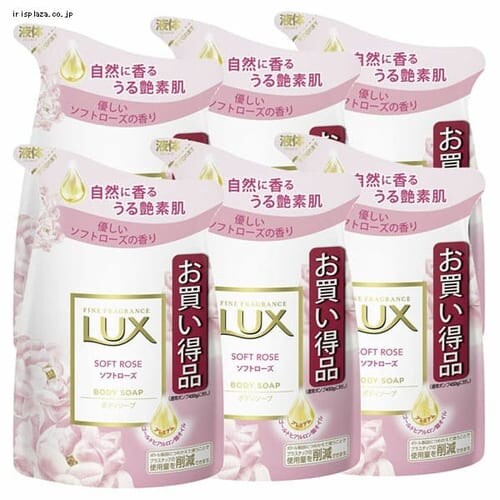 ユニリーバ 【6個】ラックス ボディソープ ソフトローズ つめかえ用_0