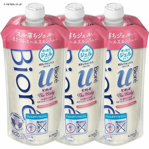  【予約】【3個セット】ビオレu ザボディジェル ブリリアントブーケ 替340ml 【プラザセレクト】【プラザマーケット】 ※8〜14営業日以内に発送予定