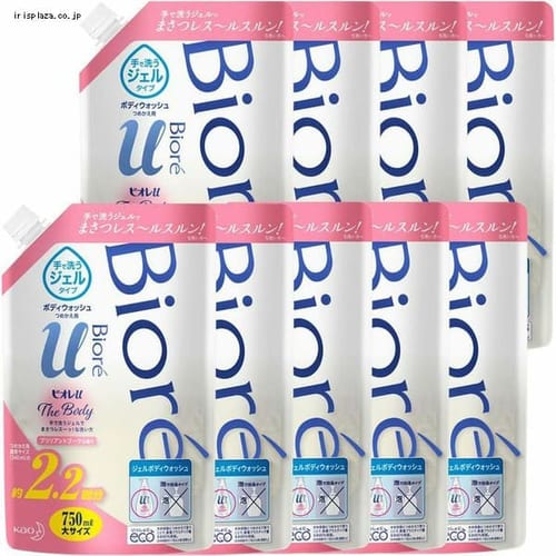【予約】【9個セット】ビオレuザボディジェルブーケ替え750ml 【プラザセレクト】【プラザマーケット】 ※8〜14営業日以内に発送予定