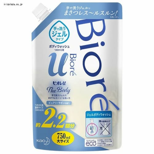 【予約】ビオレuザボディジェルサボン替え750ml 【プラザセレクト】【プラザマーケット】 ※8〜14営業日以内に発送予定