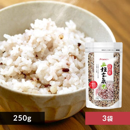 ベストアメニティ 【3袋】国内産 五種玄氣米 250g(複数原料米) 【プラザセレクト】