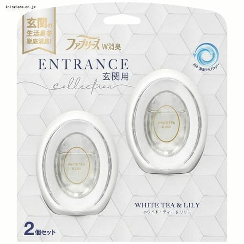P&G ファブリーズW消臭 玄関用消臭剤 ホワイト・ティー&リリー2個パック 7mL _0