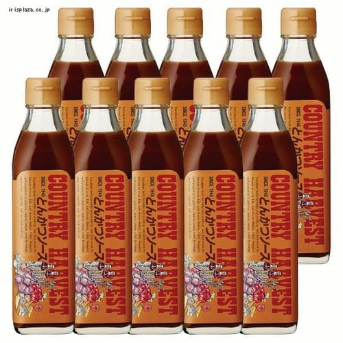  【10本】カントリーハ−ヴェストとんかつソース300ml 【プラザセレクト】