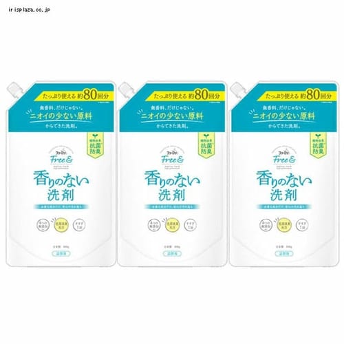 3個セット］ファーファ Free＆（フリーアンド） 超コン液体洗剤 無香料 詰替 800g 【プラザセレクト】【プラザマーケット】  7196855│アイリスプラザ│アイリスオーヤマ公式通販サイト