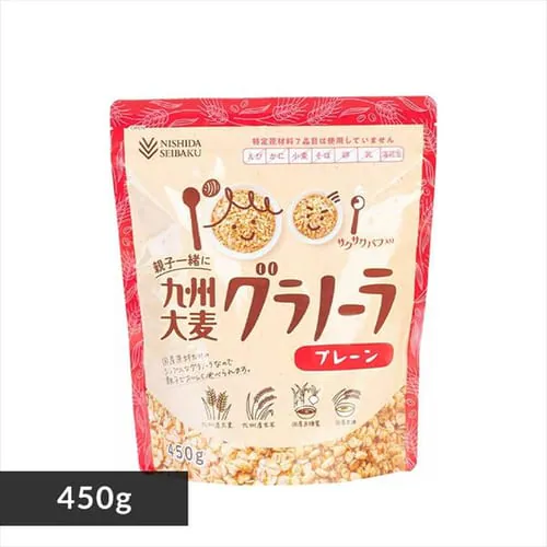 親子一緒に九州大麦グラノーラ 450g プレーン_0