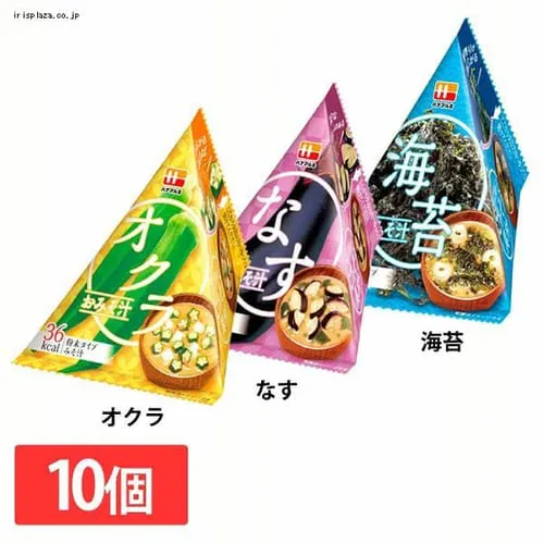 【10包】新三角パックごちそう具材 おみそ汁 オクラ_0