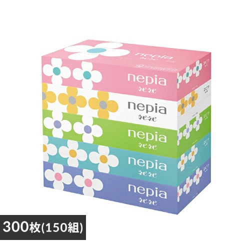 ネピア ネピア ネピネピ ティシュ 300枚(150組)×5個パック 価格
