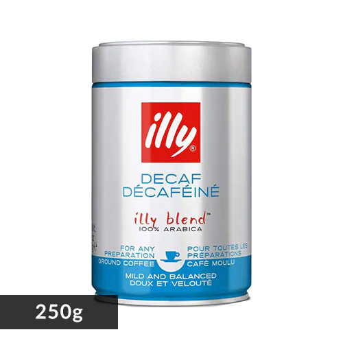 illy イリーブレンドエスプレッソ粉 デカフェ250g_0