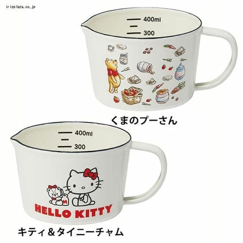 ホーロー メジャーカップ 計量カップ 450ml ENMC5 くまのプーさん