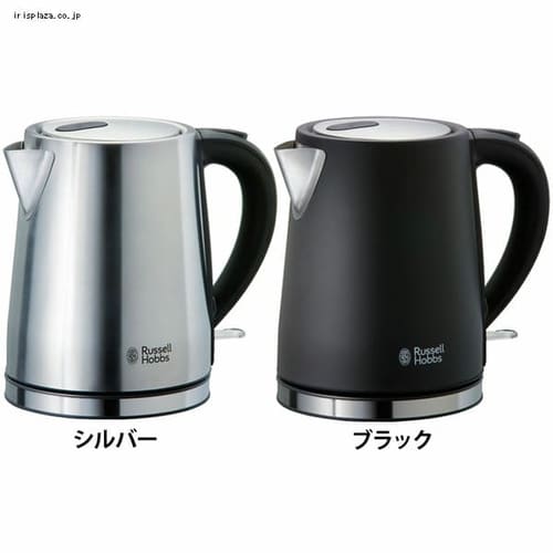 ＜アイリスプラザ＞ ラッセルホブス Russell Hobbs 電気ケトル ベーシックケトル 1L 水量目盛り付 正規販売店 7013JP 全2色