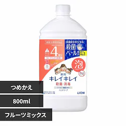 キレイキレイ 薬用泡ハンドソープ つめかえ用特大サイズ 800ml フルーツミックス