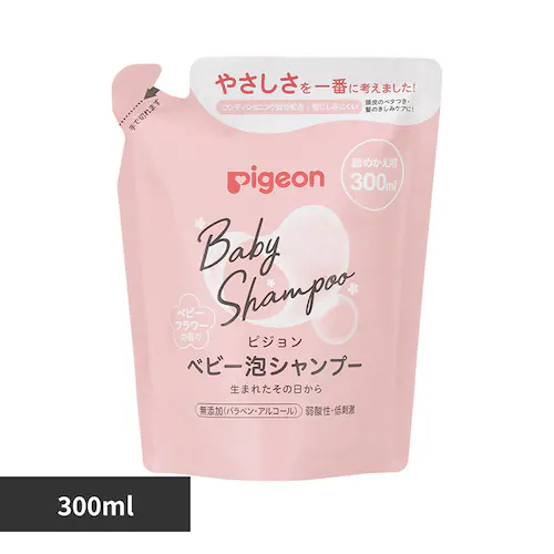ピジョン 泡シャンプー ベビーフラワーの香り 詰めかえ用300ml 【プラザセレクト】_0