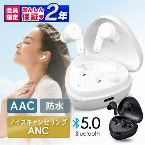 【50%OFF】ワイヤレスイヤホン WEP-102 ホワイト_0