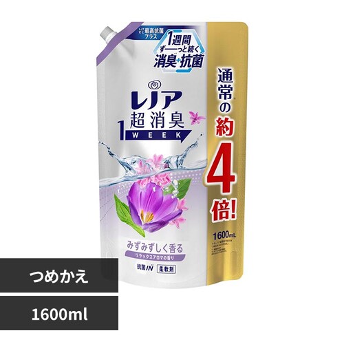 レノア レノア超消臭1weekみずみずしく香るリラックスアロマつめかえ用超特大サイズ_0