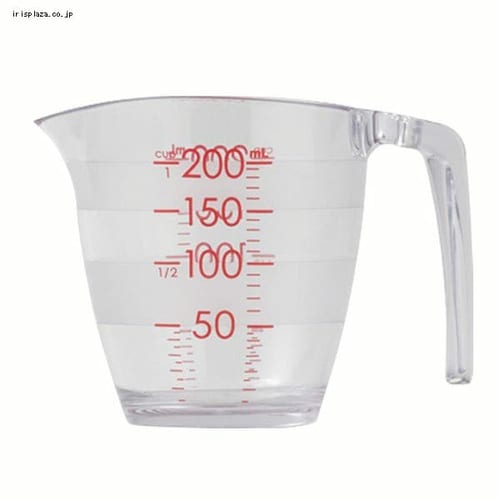 MARNA(マーナ)目盛りが見やすい計量カップ 200ml クリア K649CL