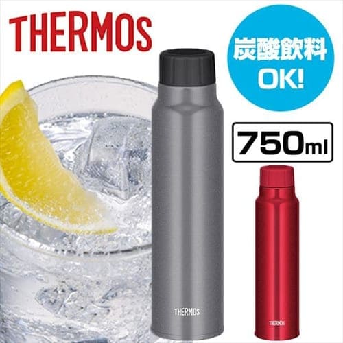 サーモス サーモス 保冷炭酸飲料ボトル 0.75L FJK-750 R 全2色【プラザセレクト】