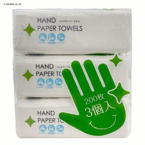 わたし百科パルプハンドペーパータオル200枚3P 10186 【プラザセレクト】_0