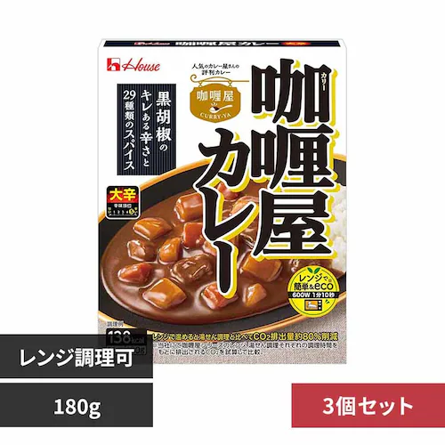 【3個】 ハウス食品 カリー屋カレー 大辛_0