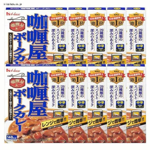 ハウス食品 【10個】カリー屋ポークカレー中辛 【プラザマーケット】_0