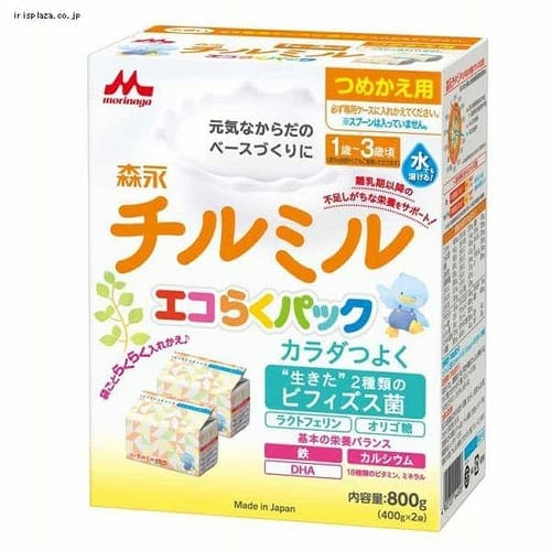 ＜アイリスプラザ＞ 森永 チルミル エコらくパック つめかえ用 800g