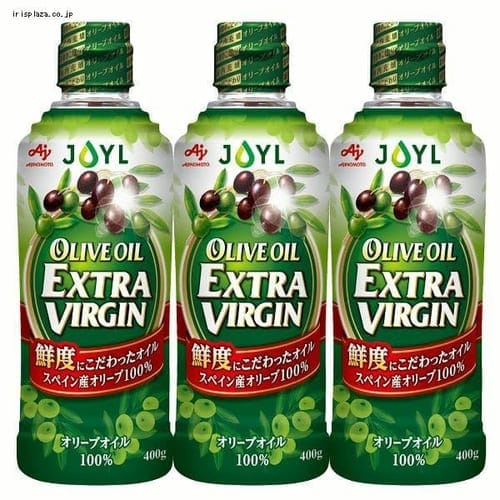 3本】AJINOMOTO オリーブオイルエクストラバージン400g瓶 【プラザセレクト】 7251779│アイリスプラザ│アイリスオーヤマ公式通販サイト