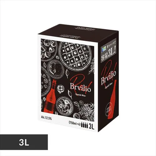 赤ワイン スペイン産 Brvilio 3000ml テンプラリーニョ_0