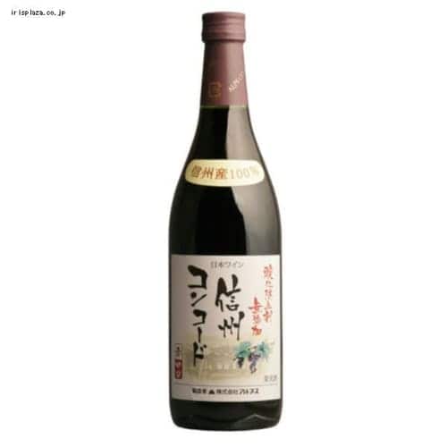 アルプス 無添加 信州コンコード 赤 720ml 【時間指定不可】【代引不可】【同梱不可】 【直送】