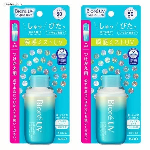 KAO 2個セット】ビオレUV アクアリッチ アクアプロテクトミスト 60ml つけかえ用 【プラザセレクト】  7256797│アイリスプラザ│アイリスオーヤマ公式通販サイト