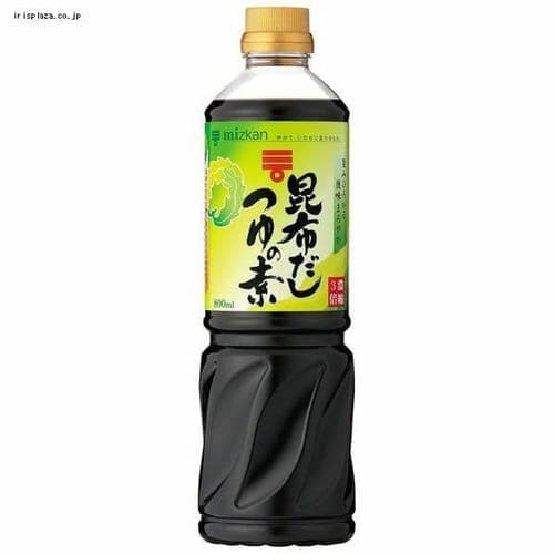 ＜アイリスプラザ＞ ミツカン 昆布だしつゆの素3倍 800ml 64765