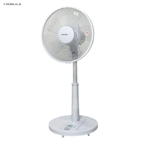 扇風機 左右首振り リモコン付 テクノス TEKNOS KI-171R ホワイト