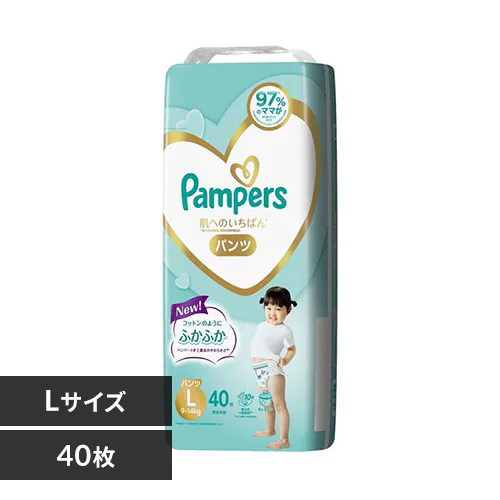 ☆20%OFFクーポン対象☆【パンツ】パンパース オムツ 肌へのいちばん L 