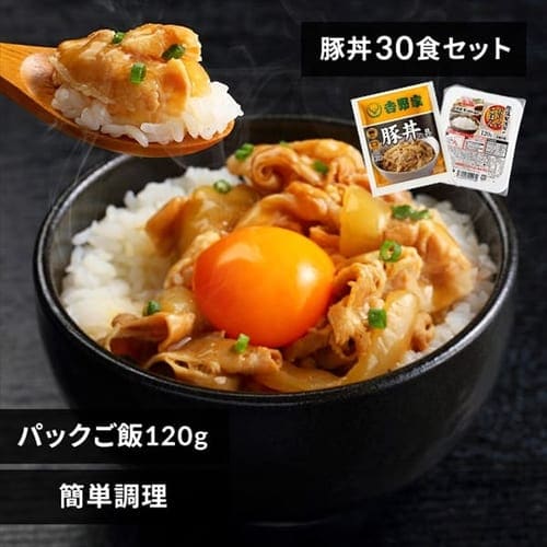 ＜アイリスプラザ＞ 吉野家 冷凍豚丼の具 120g 30食セット パックご飯 120g×40パック 【時間指定不可】【代引不可】【同梱不可】