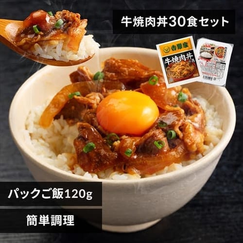 ＜アイリスプラザ＞ 吉野家 冷凍牛焼肉の具 120g 30食セット パックご飯 120g×40パック 【時間指定不可】【代引不可】【同梱不可】