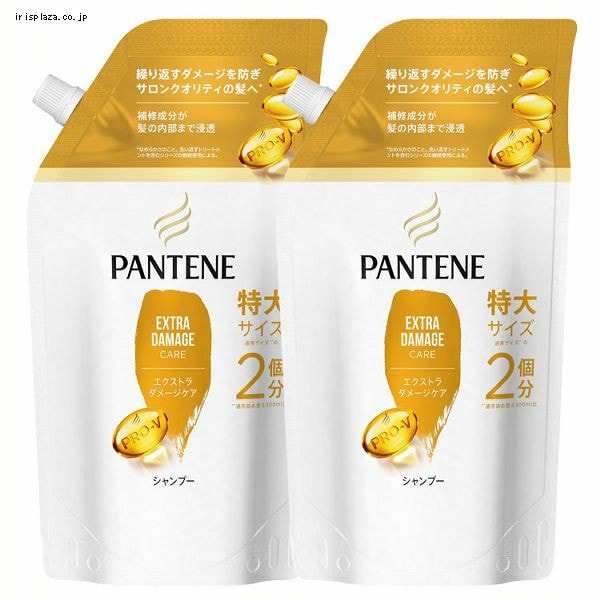 P&G 【2個セット】パンテーン エクストラダメージケア シャンプー詰め替え 特大 600ml 【プラザセレクト】