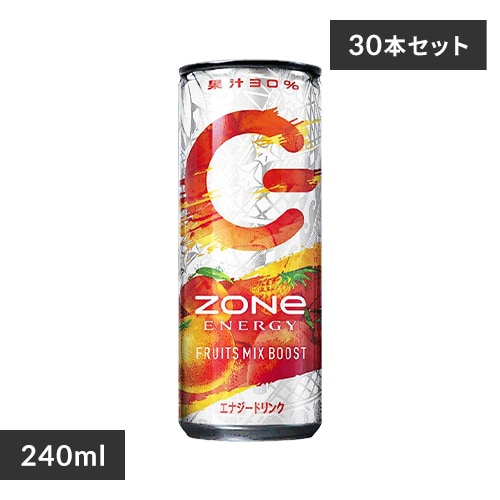 30本】エナジードリンク ZONe FRUITSMIXBOOST 240ml 【プラザセレクト 