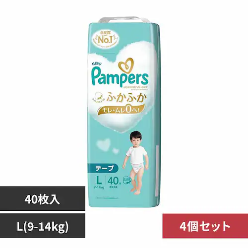 �y4�Z�b�g�z�p���p�[�X �͂��߂Ă̔��ւ̂����΂� / �X�[�p�[�W�����{ L 40���i9-14kg�j _0