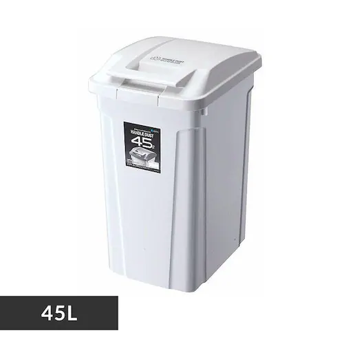 【11%OFF】ゴミ箱 45L ハンドル付き ダストボックス A6726 ホワイト_0