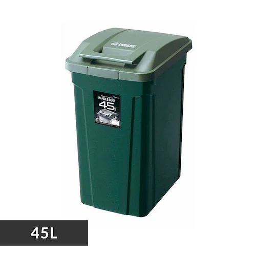 【11%OFF】ゴミ箱 45L ハンドル付き ダストボックス A6726 グリーン_0