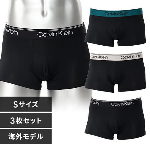 �y3���Z�b�g�z�J���o���N���C�� �����Y �p���cCalvin Klein CK LOW RISE TRUNK 3PK Multi000NB2569AQ7E-S G�Z�b�g_0