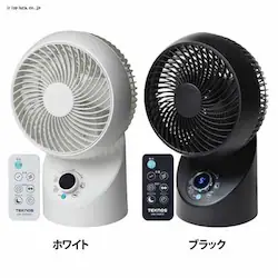 �T�[�L�����[�^�[ DC���[�^�[ �㉺���E��U�� �����R���t �e�N�m�X TEKNOS SAK-346KDC �u���b�N